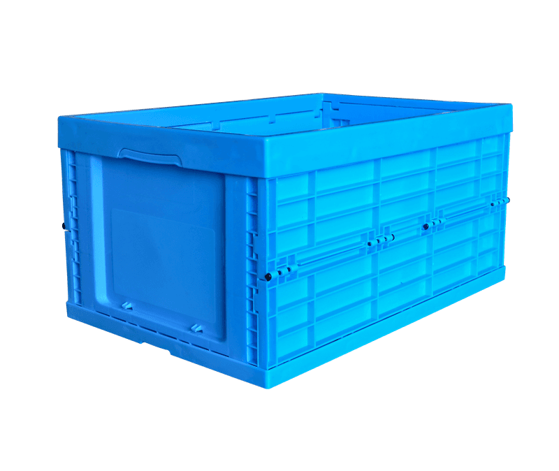 collapsible plastic container with lid