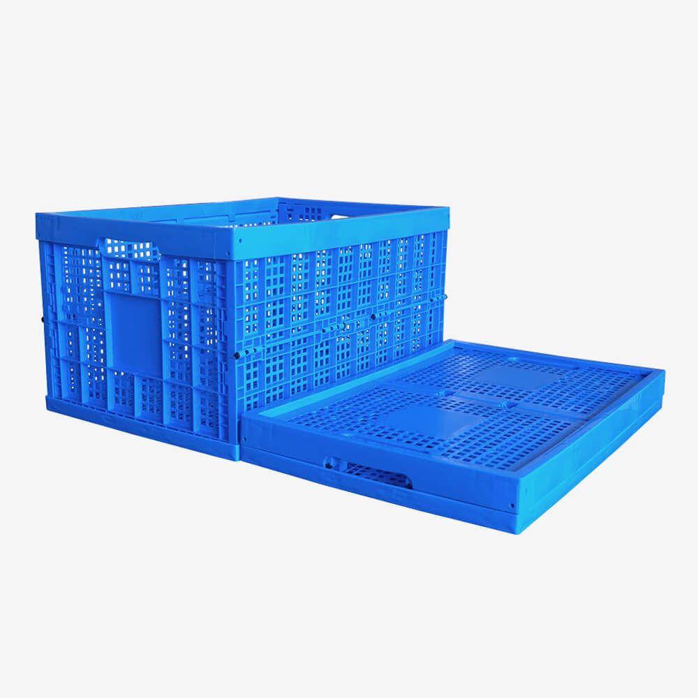 Durable foldable plastic storage box for wholesale