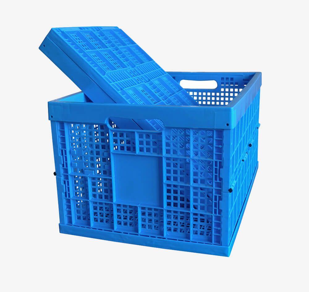 Durable foldable plastic storage box for wholesale