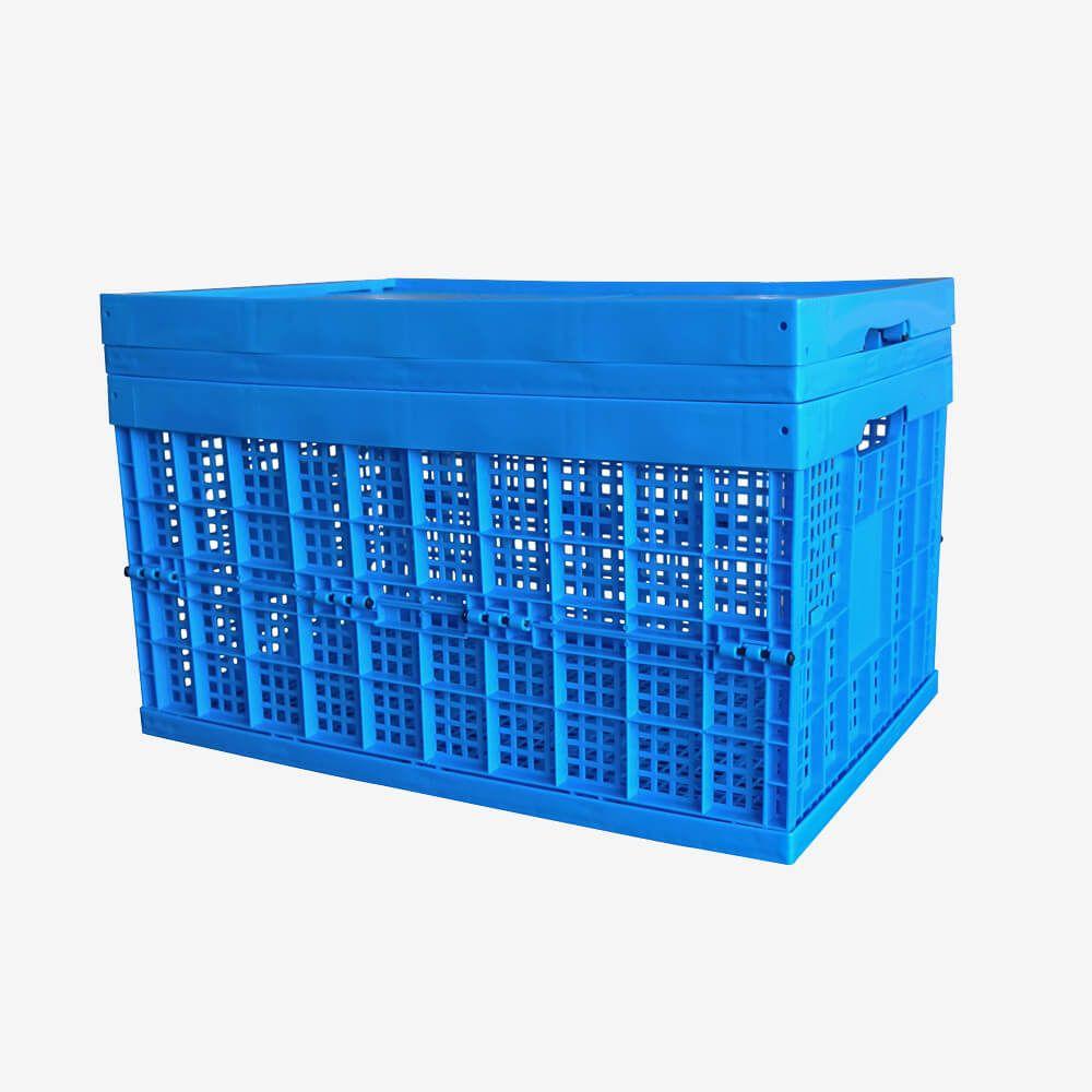 Durable foldable plastic storage box for wholesale