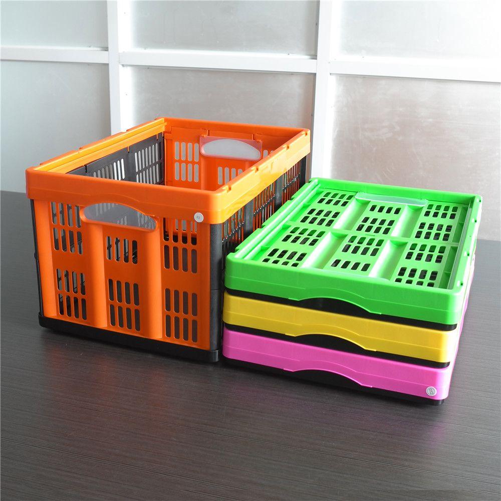 folding plastic basket